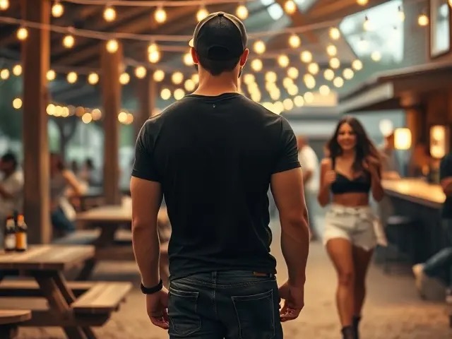Ben and Brittney at the Buffalo Chip Saloon