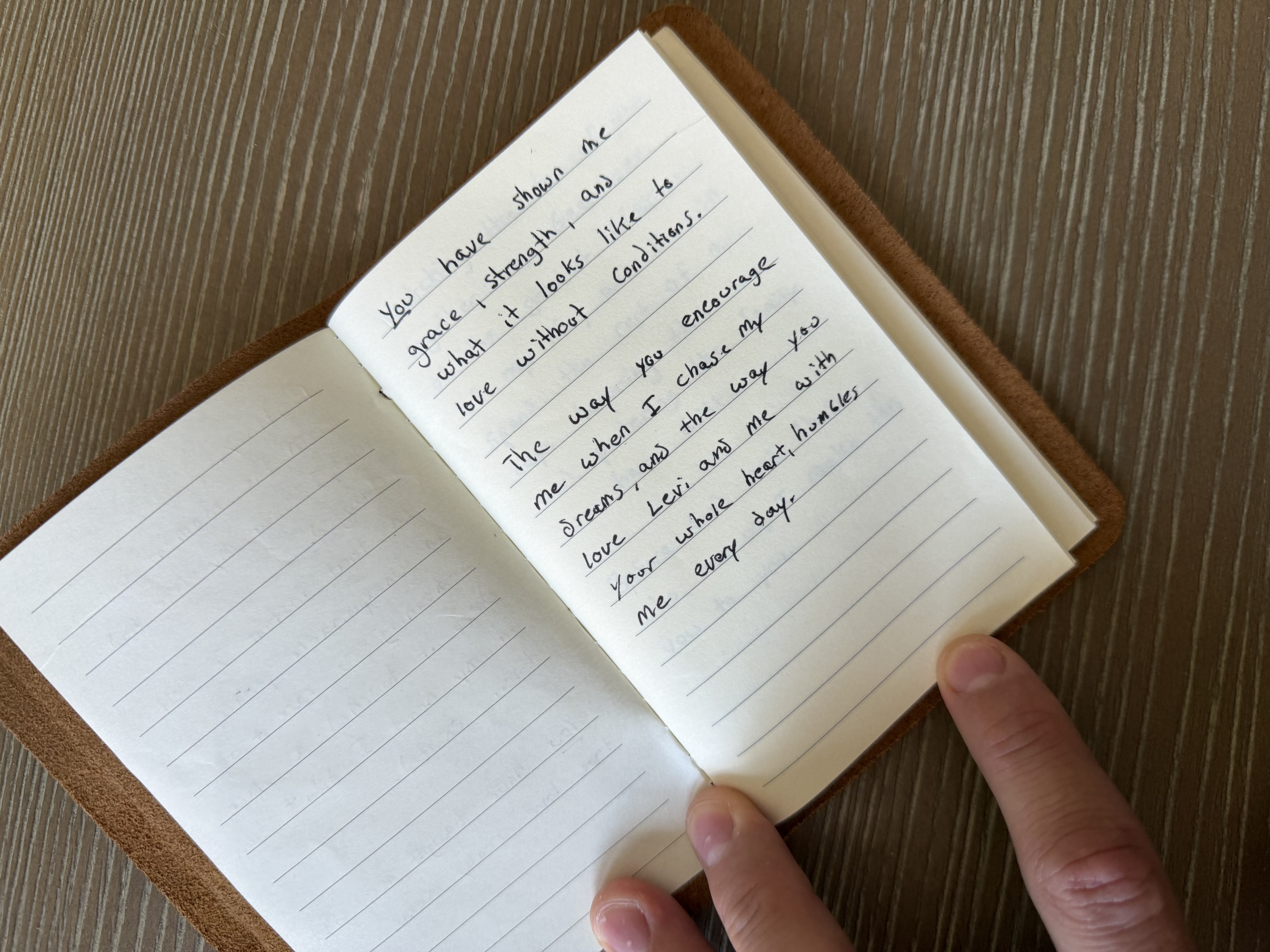 Ben's handwritten vows — page 3