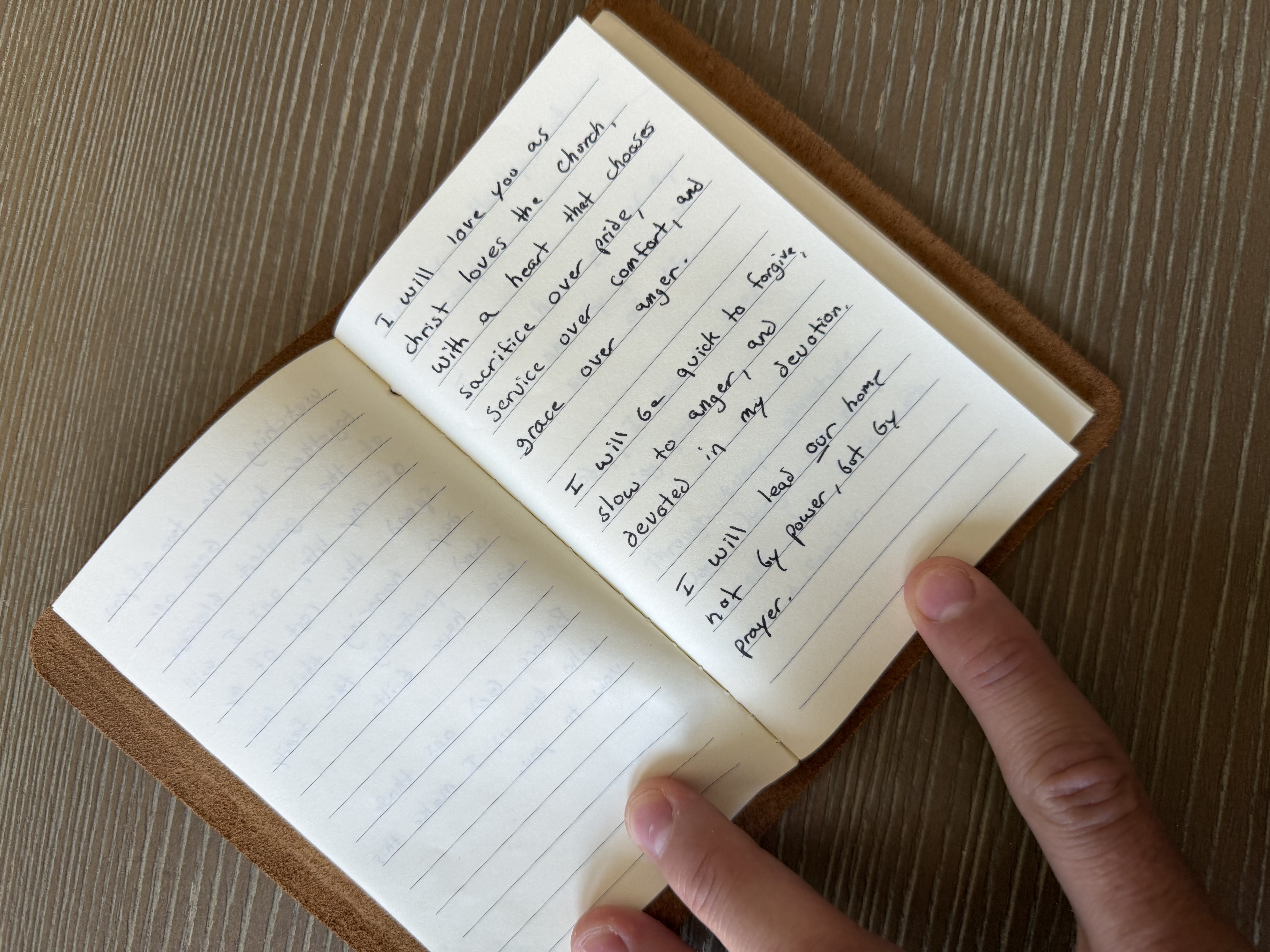 Ben's handwritten vows — page 5