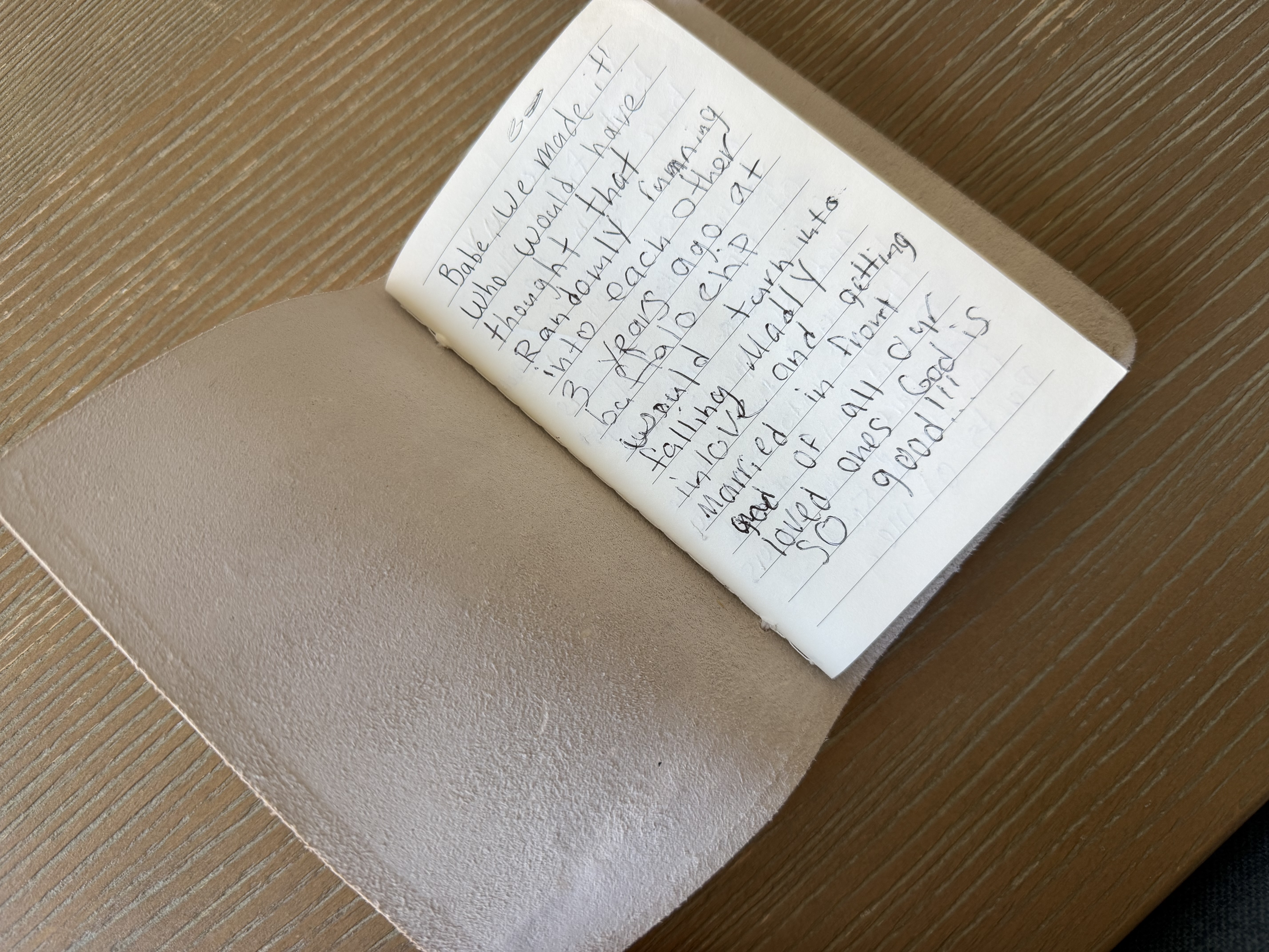 Brittney's handwritten vows — page 2